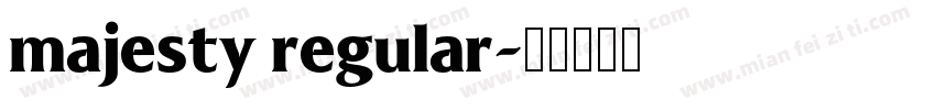 majesty regular字体转换